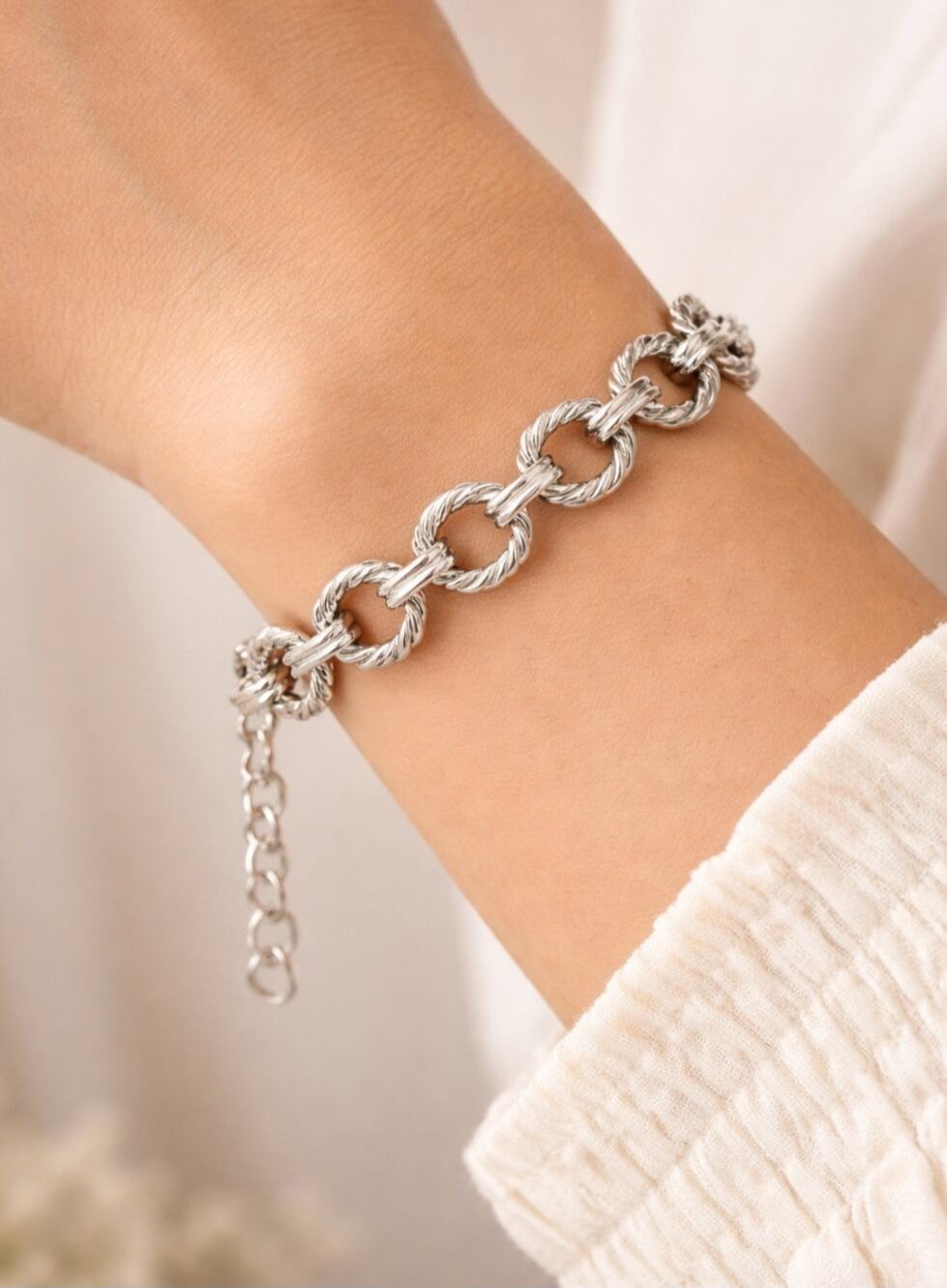 Stainless Steel Silver Link Bracelet New